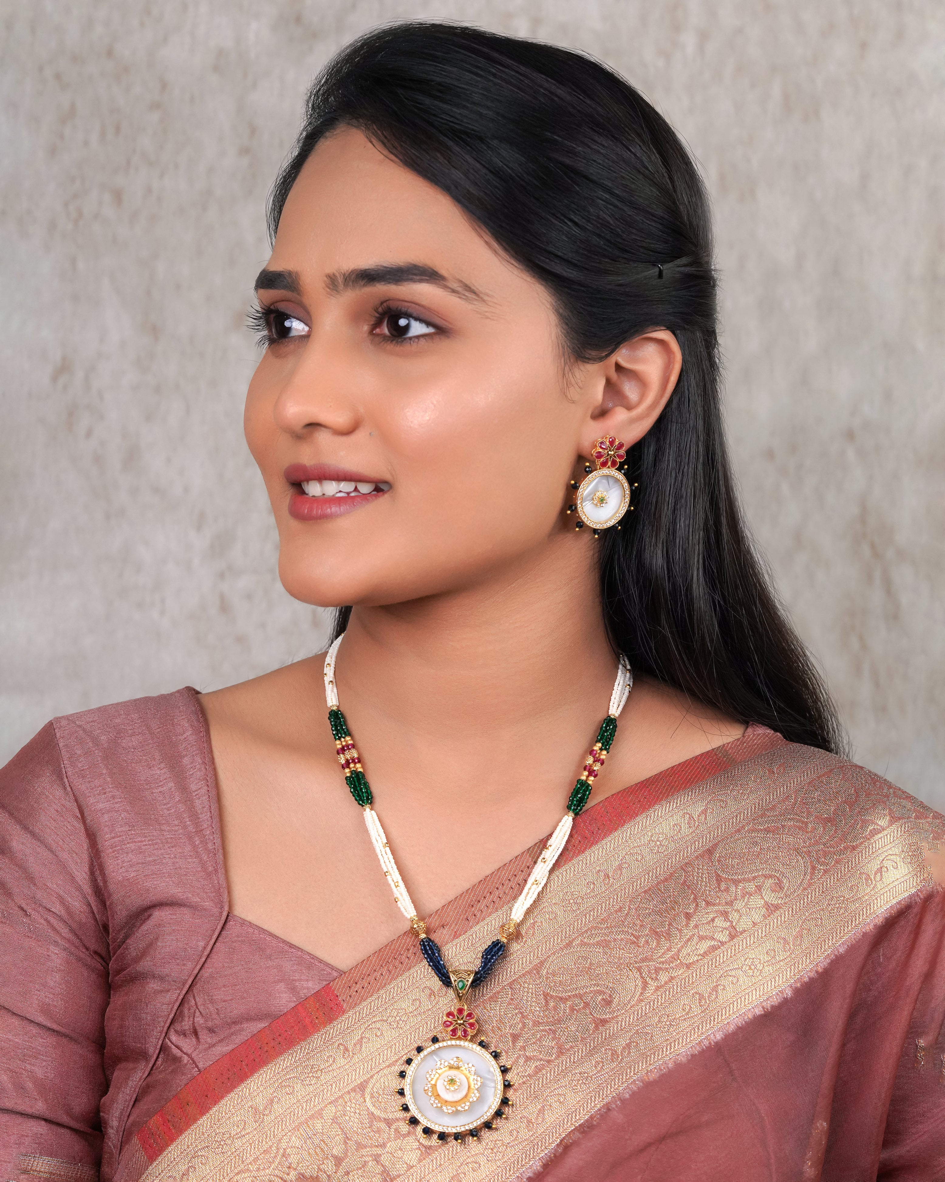 Imperial Pearl Radiance Necklace & Earring Set