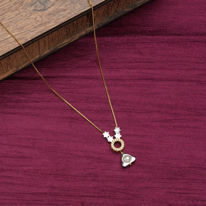 Moonlit Pearl Halo Pendant