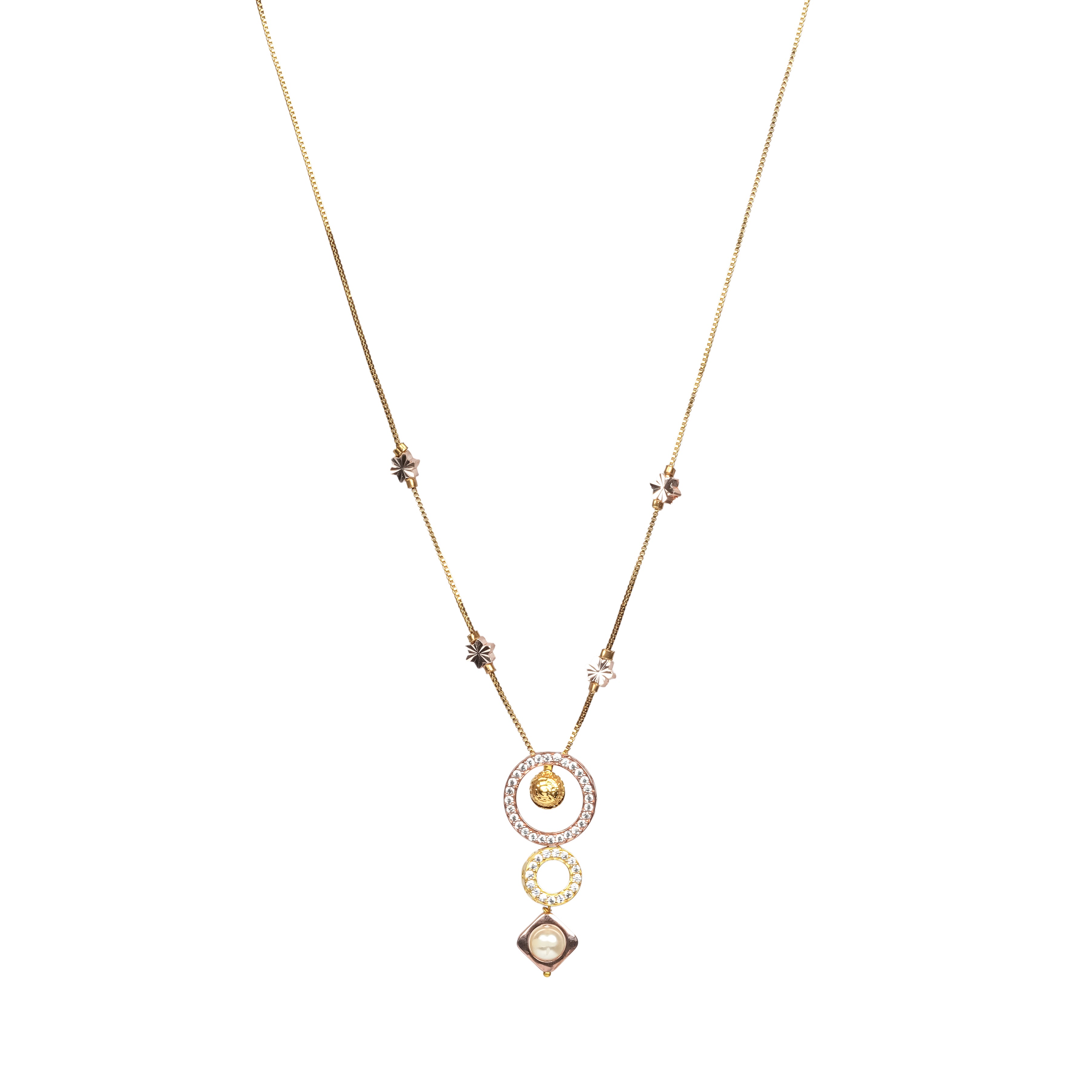 Celestial Orbit Pearl Necklace