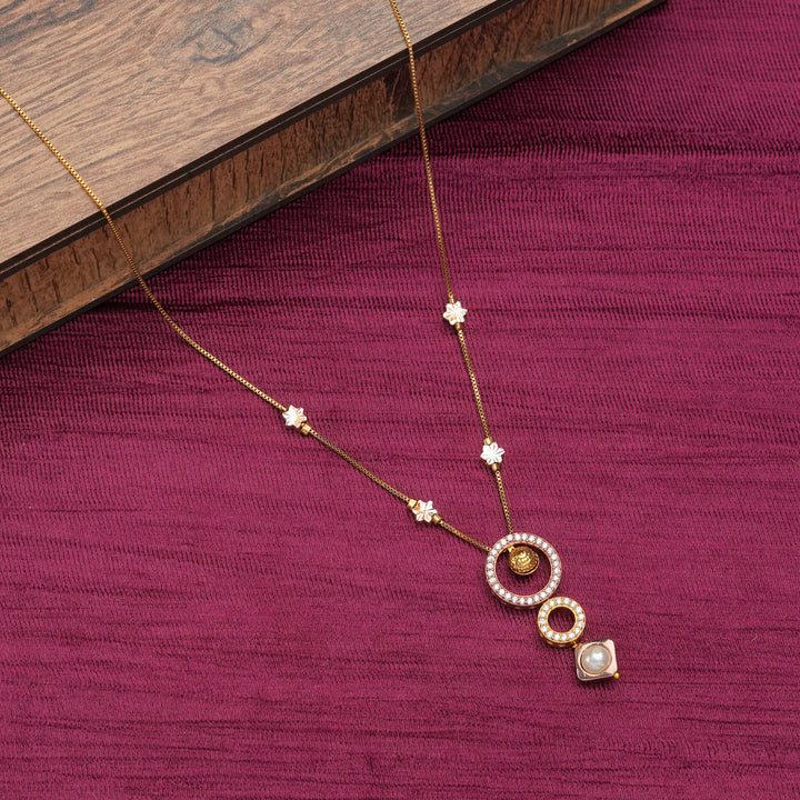 Celestial Orbit Pearl Necklace