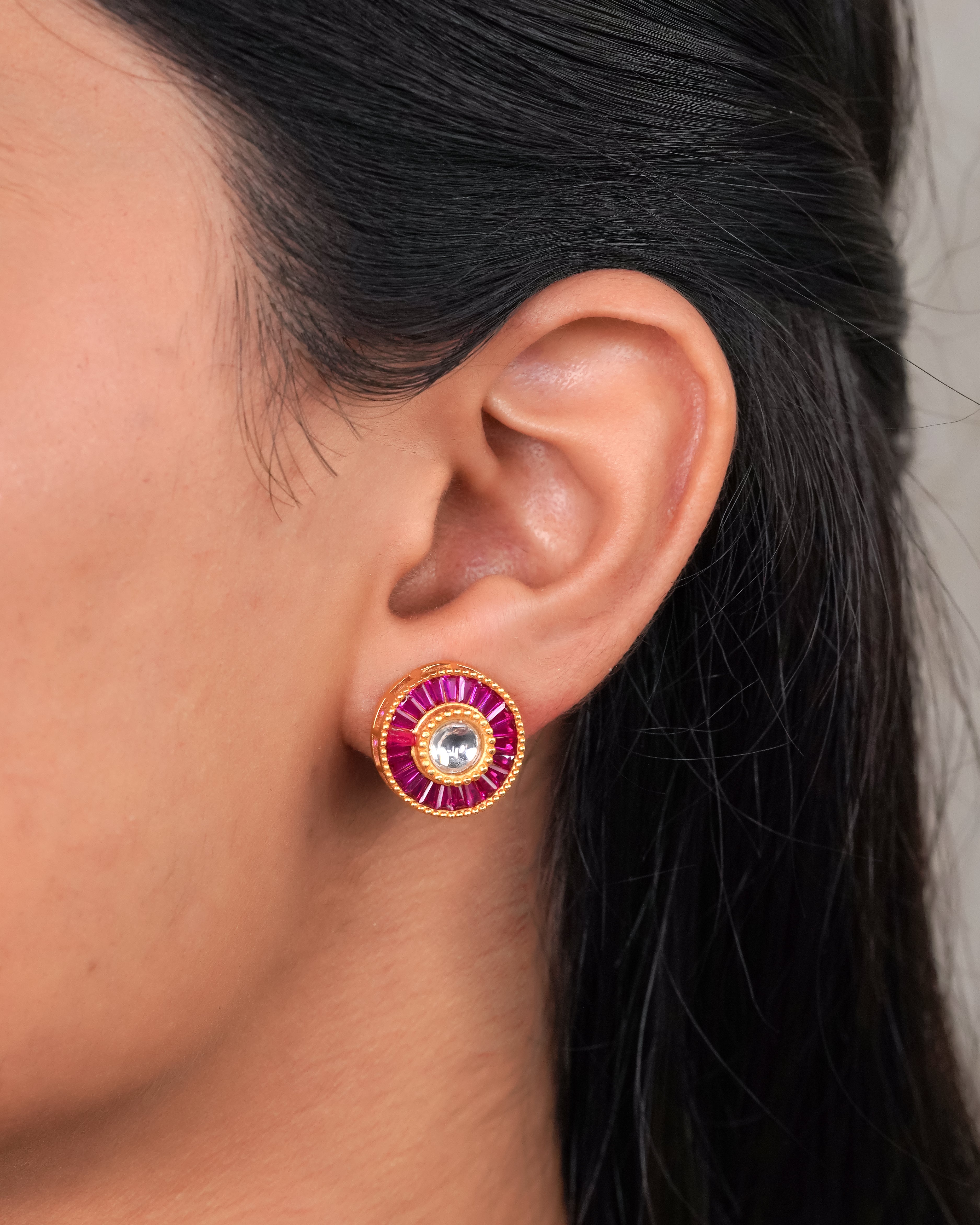 Pink Bead & Mother-of-Pearl Pendant Necklace Set